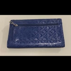 Blue guess wallet